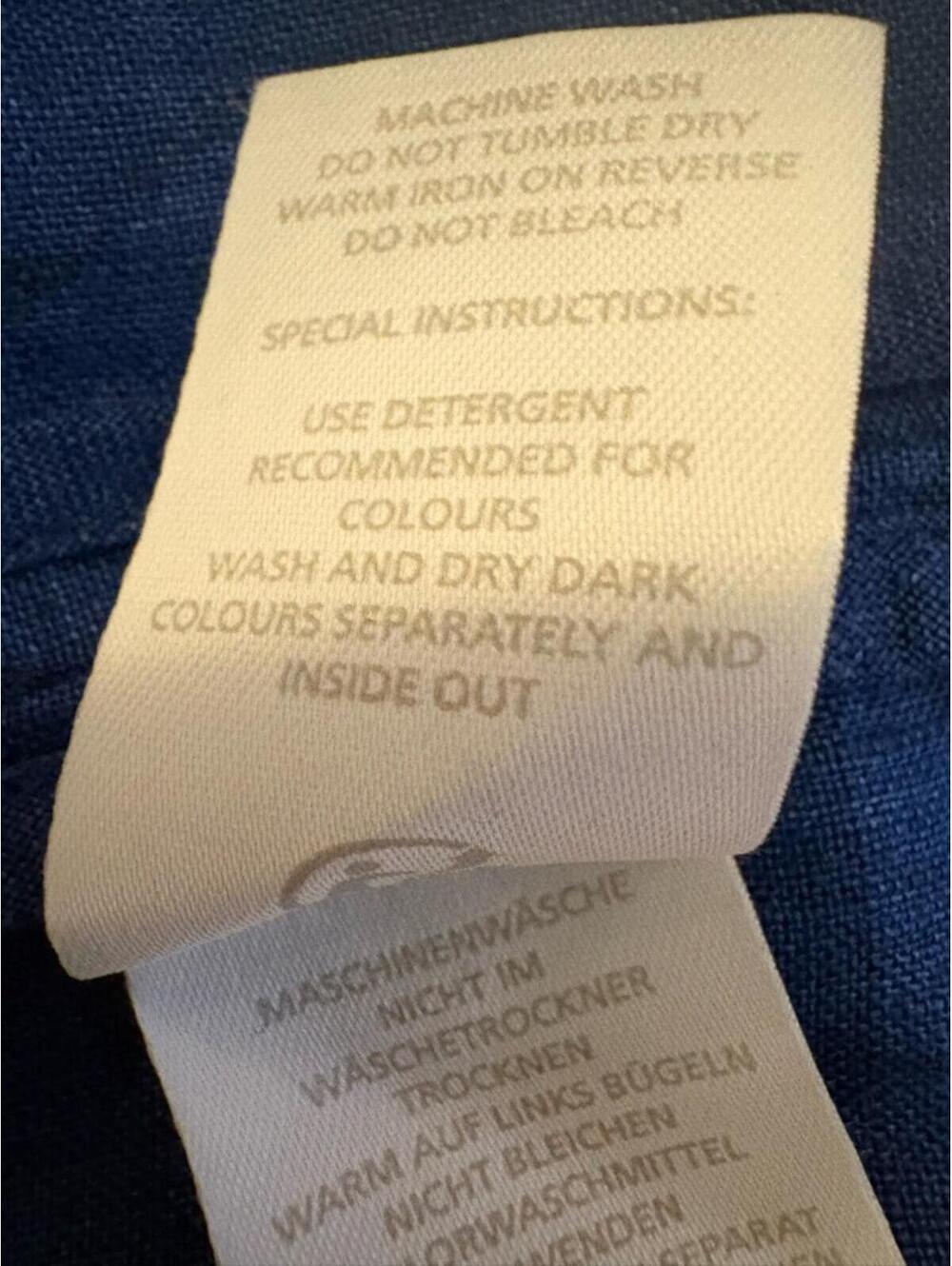 Boden 100% Linen Blue Shift Dress Pockets Coastal Chic Preppy Luxury Size 4 - Picture 6 of 9